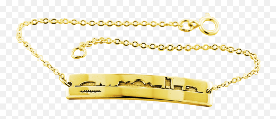 2021 Mit Cambridge Skyline Bracelet In - Solid Png,Gold Overlay Png