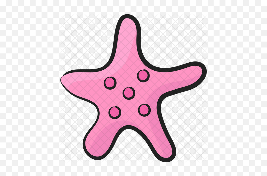 Starfish Icon Of Colored Outline Style Png Clipart