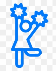 Clip Art Black And White Library Cheerleader Female - Icon png