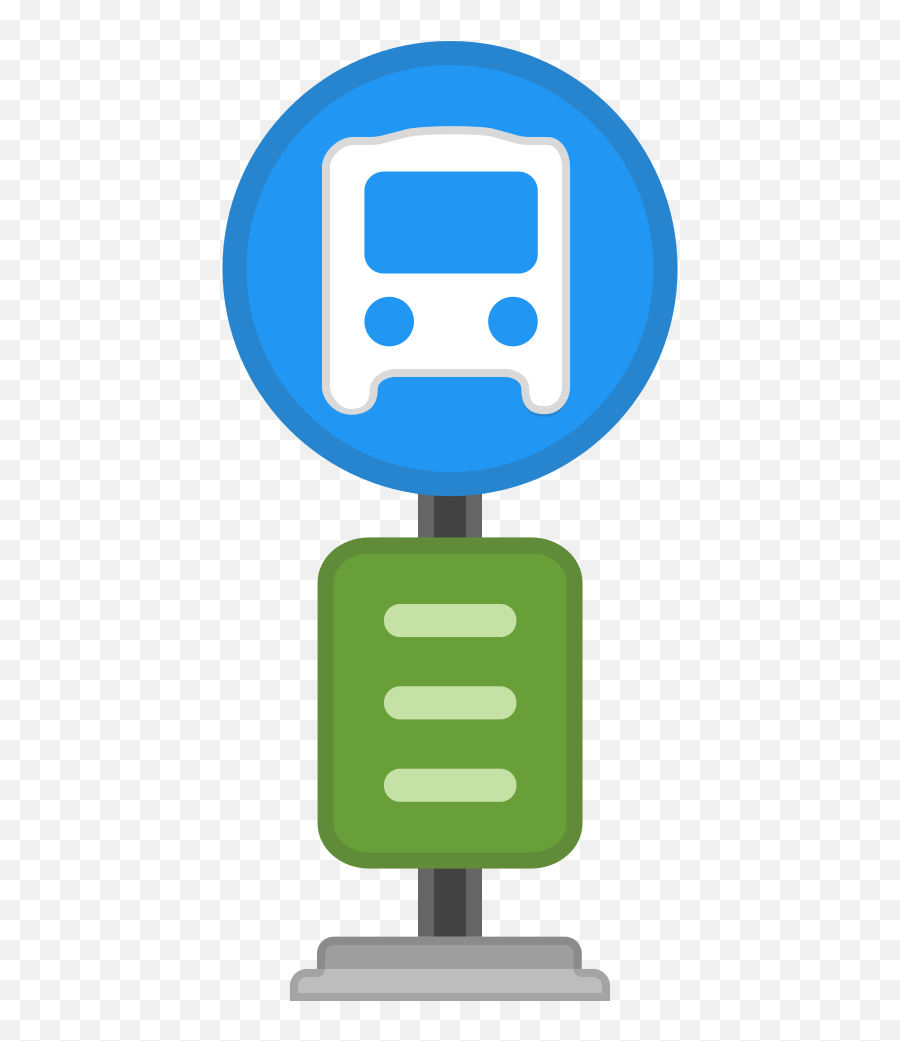 Bus Stop Icon Noto Emoji Travel U0026 Places Iconset Google - Bus Stop Emoji Png,Bus Icon Png