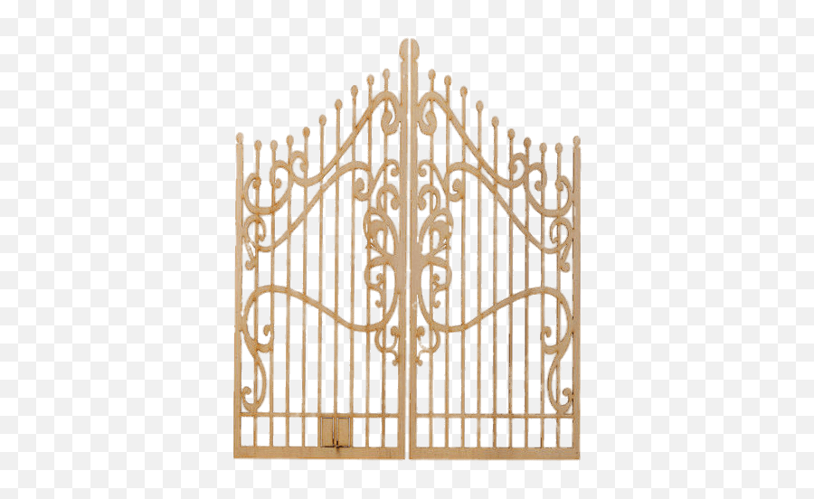 Elegant Wooden Gate Transparent Png - Gate Png,Gate Png