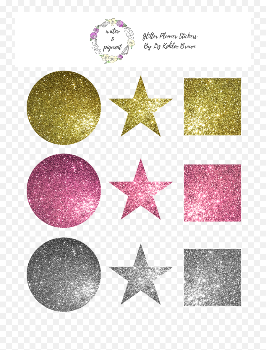 Glitter Star Png - Sparkly,Glitter Star Png