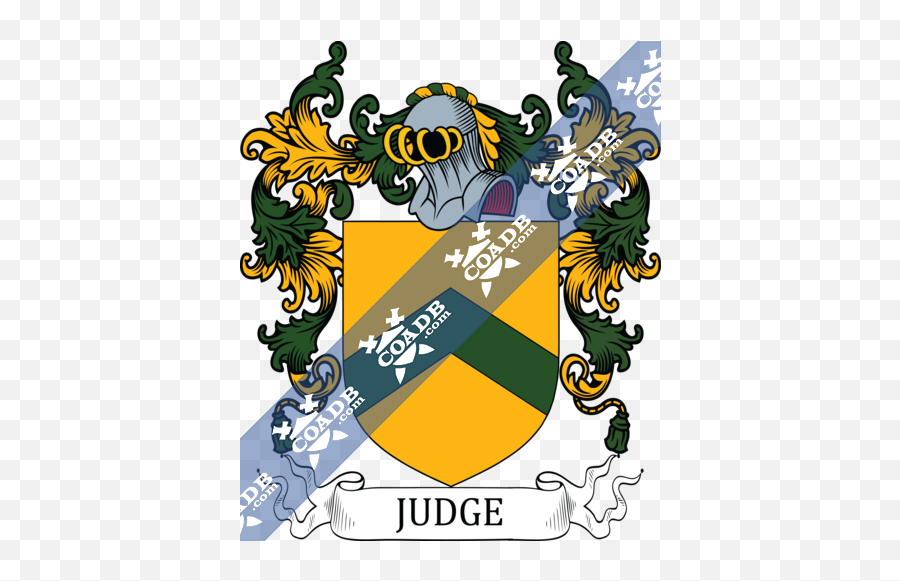 Judge Family Crest Coat Of Arms And Name History - Language Png,Judge Png