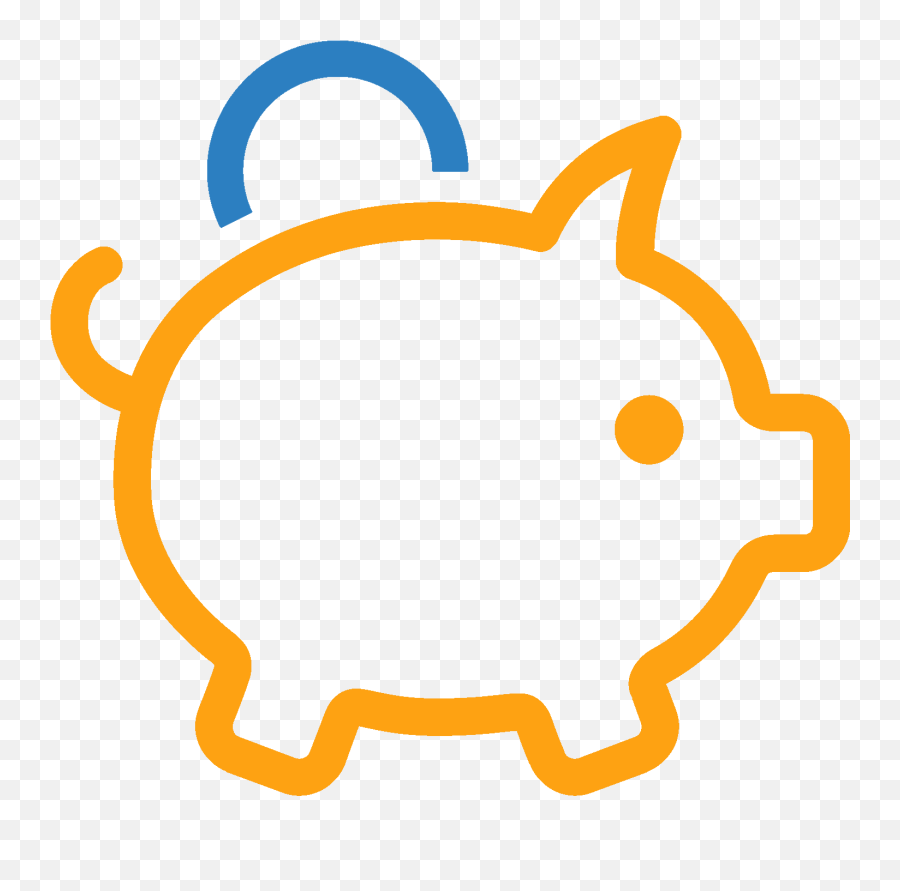 Save Money - Free Money Save Icon Png,Blue Piggy Bank Icon