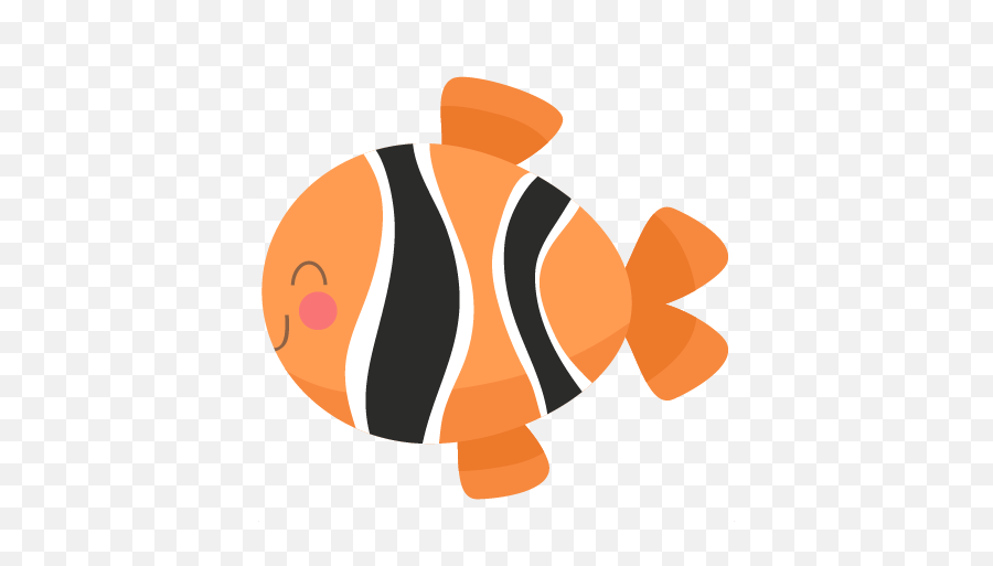 Clown Fish Svg Cutting Files For - Transparent Background Cute Fish Png,Clownfish Icon