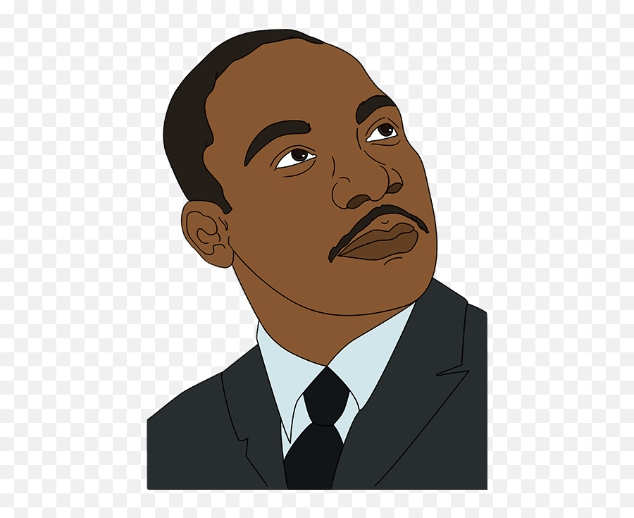How To Draw Martin Luther King Jr - Really Easy Drawing Tutorial Martin Luther King Drawing Png,Martin Luther King Jr Icon