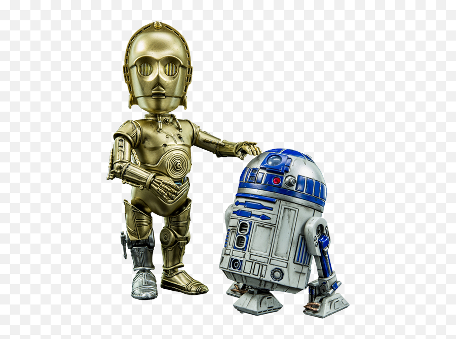 Star Wars C - 3po And R2d2 Collectible Figure By Herocross Co Star Wars Tie R2d2 And C3po Png,R2d2 Png