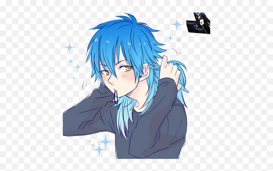 Aoba Cute Anime Boy And Shounen Ai 1495534 - Long Hair Male Blue Anime Png,Aoba Seragaki Icon