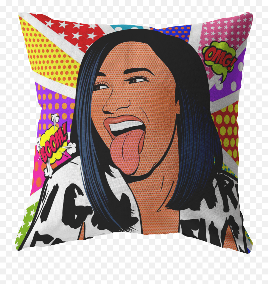 Cardi B - Party B Pillow Insert Included Great Mosque Darussalam Cilandak Png,Cardi B Png