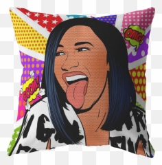 Cardi B - Party B Pillow Insert Included Great Mosque Darussalam Cilandak Png,Cardi B Png