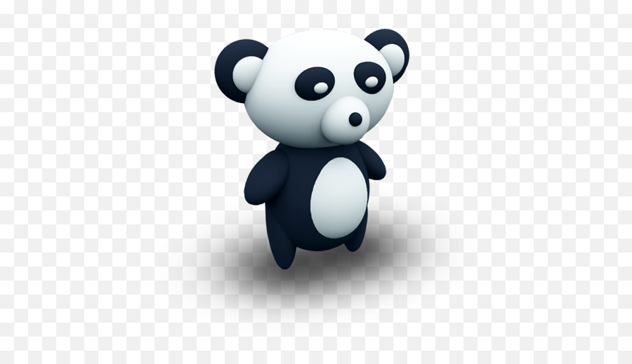 Black And White Panda Icon Png Clipart Image Iconbugcom - Animal Icon Cartoon 3d,Pandas Icon