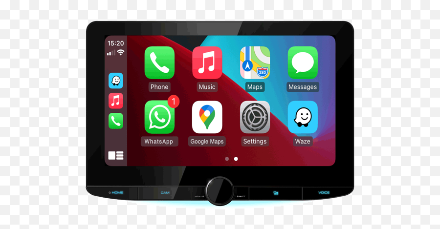 Dmx9720xds Floating 101 Hd Touch Screen Apple Carplay - Pioneer Sph Da160dab Png,Waze Icon Guide