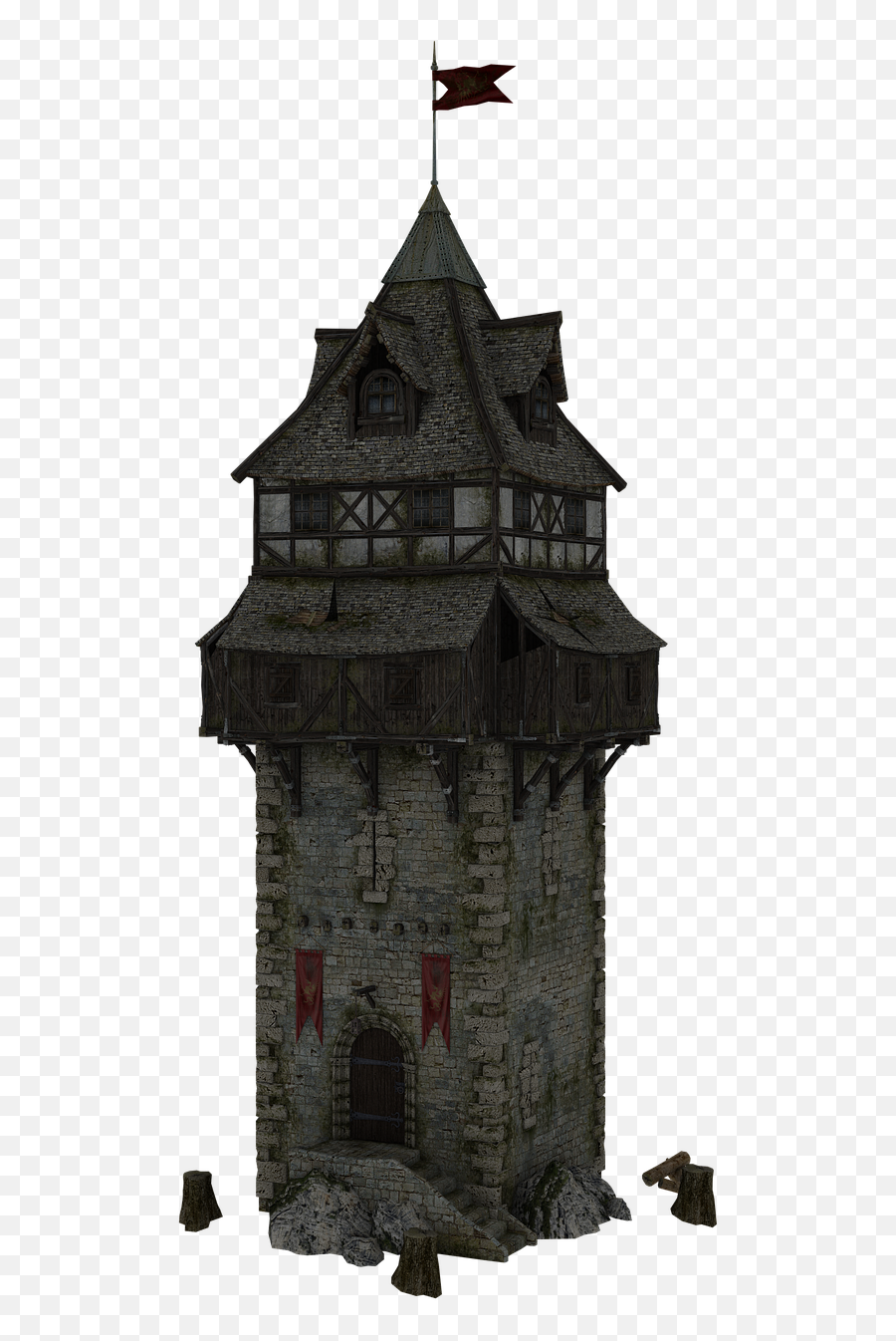 Tower Fortress Architecture - Free Image On Pixabay Flagpole Png,Medieval Tower Icon