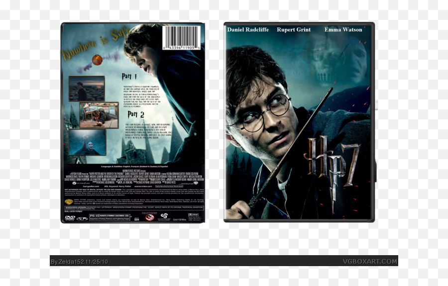 Harry Potter And The Deathly Hallows Movies Box Art Cover By - Potter And The Deathly Hallows Png,Deathly Hallows Png