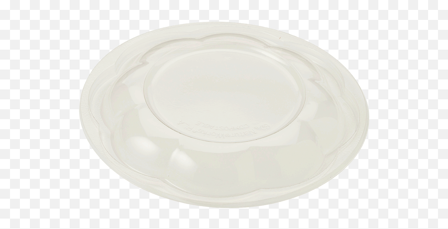 Pla Raised Lid Fits 24 32 And 48 Oz Clear Salad Bowl 600 Count Png