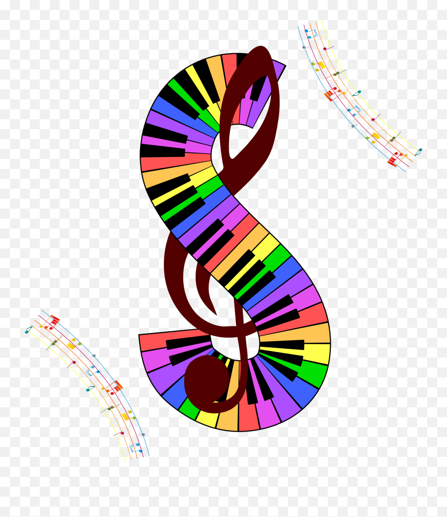 Vector Music Notes Png - Musica Color Vector Clipart Full Musical Notes In Color,Notes Png