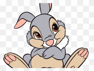 Thumper Clipart Png Image With No - Thumper Bambi Face,Thumper Png