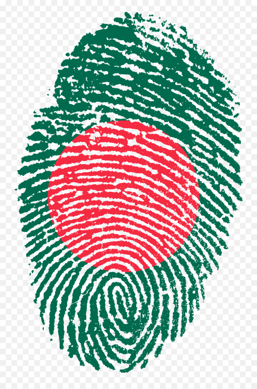 Bangladesh Flag Fingerprint - Bangladesh Flag Fingerprint Png,Fingerprint Png