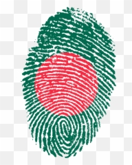Bangladesh Flag Fingerprint - png