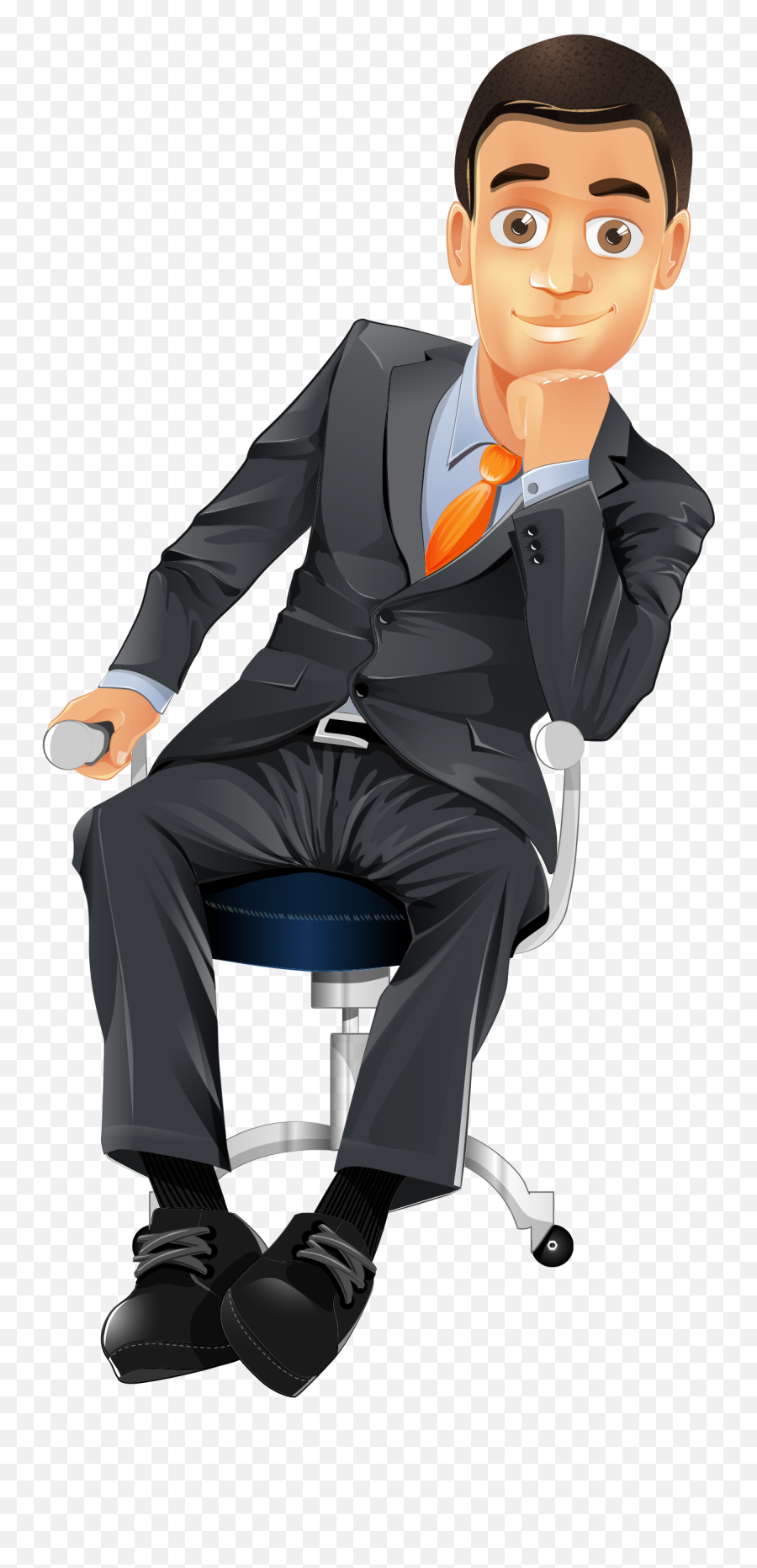 Characters Clipart Business Man - Business Man Vector Png,Business Man Png