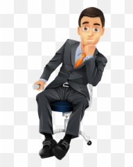 Characters Clipart Business Man - Business Man Vector Png,Business Man Png