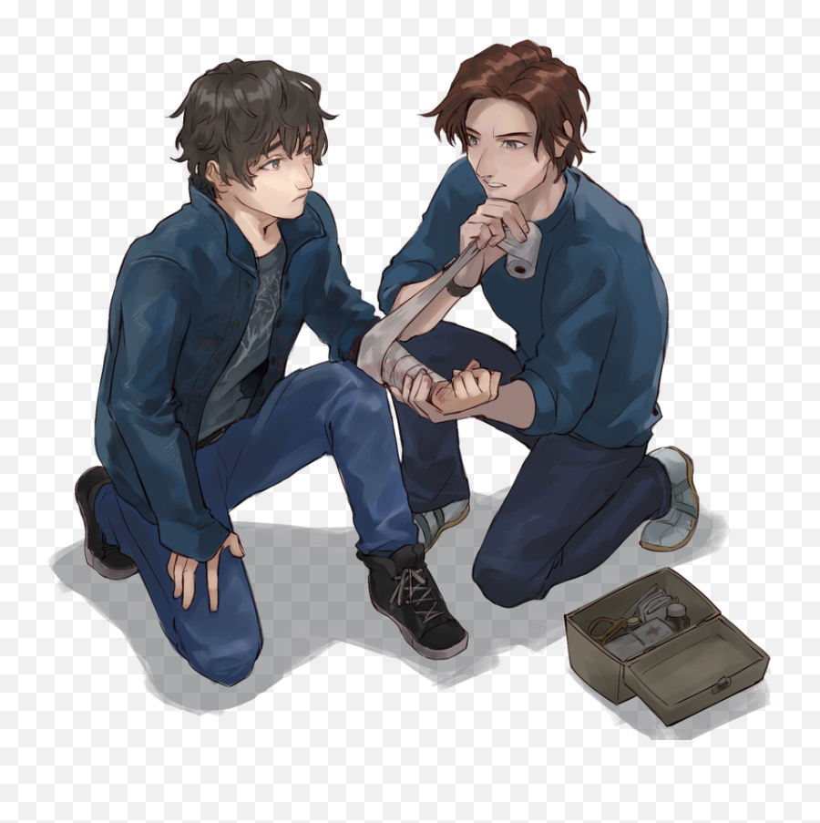 Steve Harrington Dead By Daylight Tumblr Red - Sitting Png,Dead By Daylight Logo Png