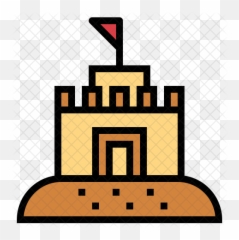 Sand Castle Icon - Clip Art png