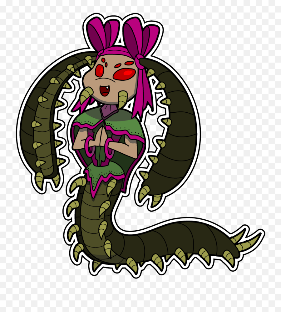 Eggy Here Is A Cute Centipede Girl I Dunno Thought - Cute Centipede Png,Centipede Png