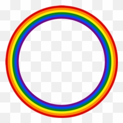 Rainbow Circle - Support Campaign Twibbon Circle Png,Rainbow Circle Png