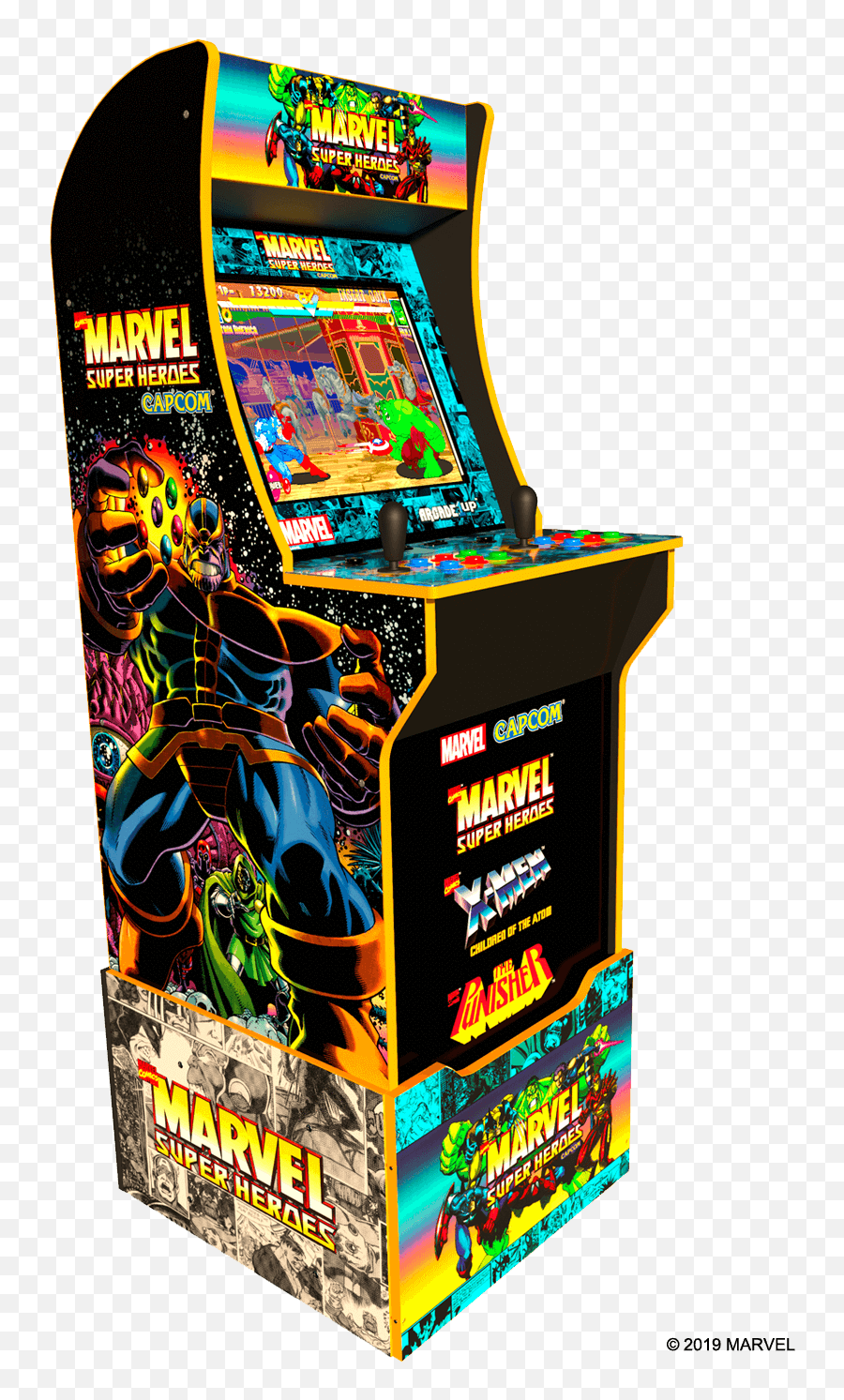 Marvel Super Heroes Arcade Cabinet - Arcade1up Marvel Super Heroes Png,Arcade Png