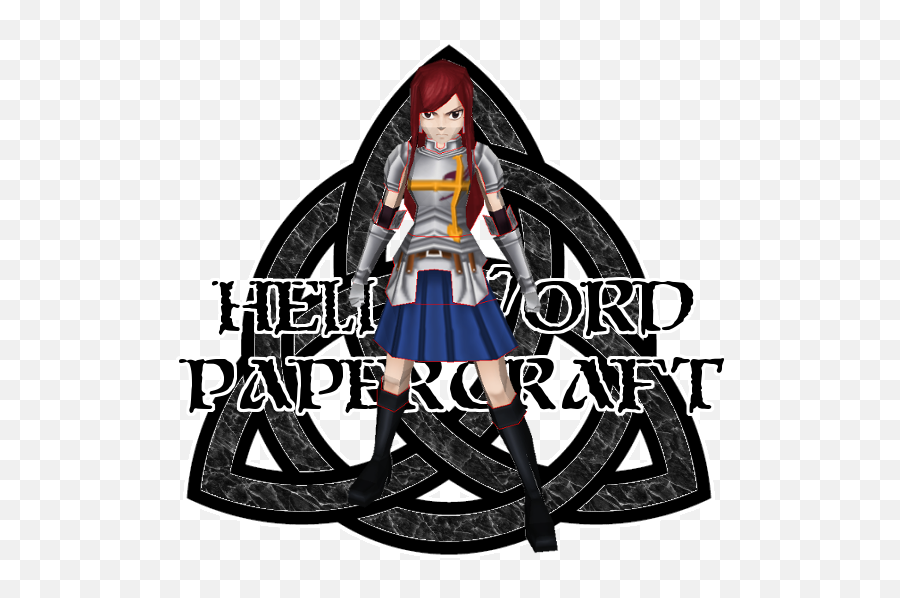 Fairy Tail Erza Scarlet Papercraft - Stoked Png,Erza Scarlet Png