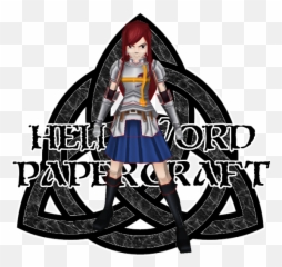 Fairy Tail Erza Scarlet Papercraft - Stoked Png,Erza Scarlet Png