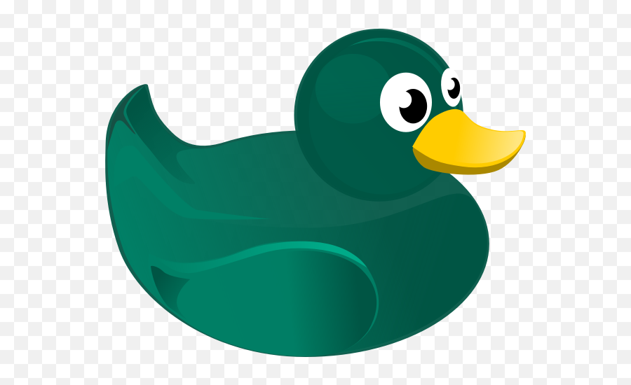 Rubber Duck Vector Drawing Free Svg - Clip Art Picture Of Green Duckling Png,Rubber Ducky Transparent Background