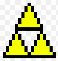 Download Triforce - Triforce Pixel Art Png,Triforce Transparent