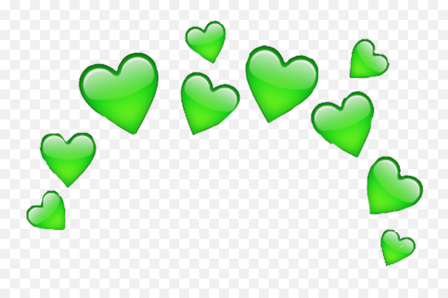 Heart - Green Heart Crown Png,Green Heart Png