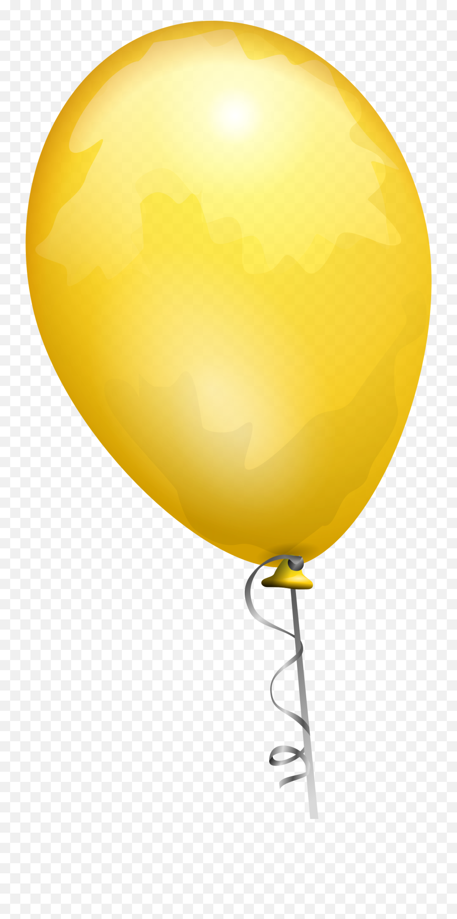 Yellow Balloon Png Image - Balloon Clip Art,Up Balloons Png
