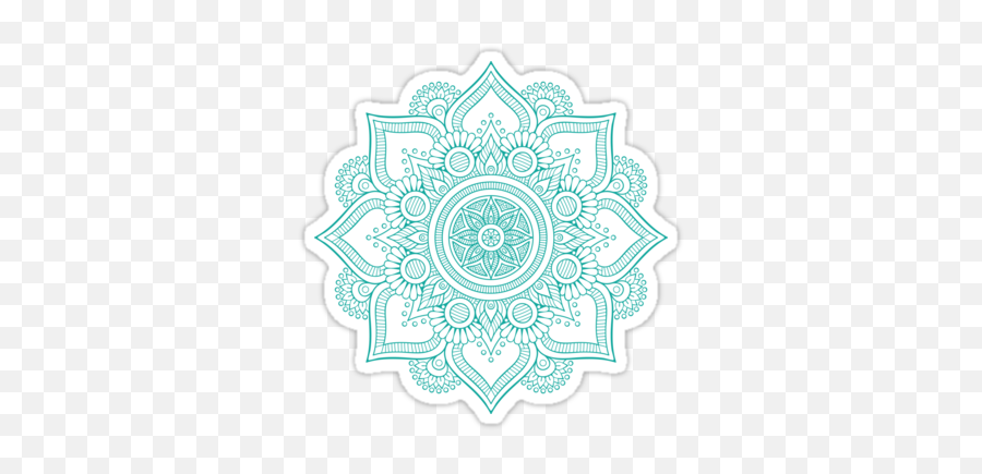 Mandalau0027 Sticker By Samado Mandala Drawing Png Transparent Background