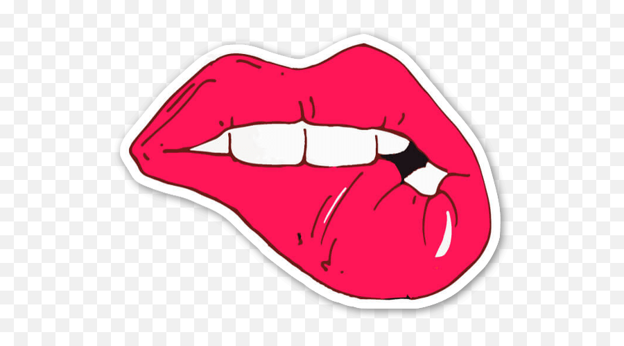 Lips Sticker Png Picture - Red Lips Sticker Transparent,Labios Png