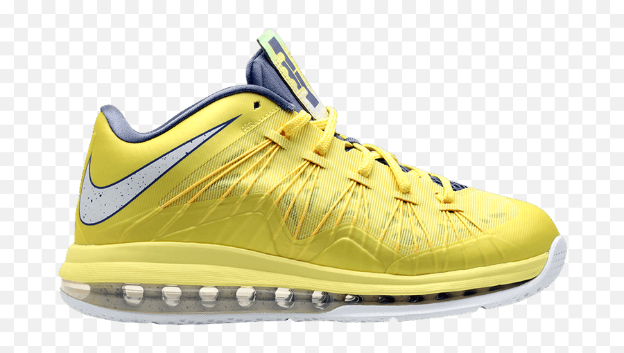 Air Max Lebron 10 Low U0027sonic Yellowu0027 - Nike 579765 700 Goat Lebron Nike Air Max 10 Png,Lebron Transparent