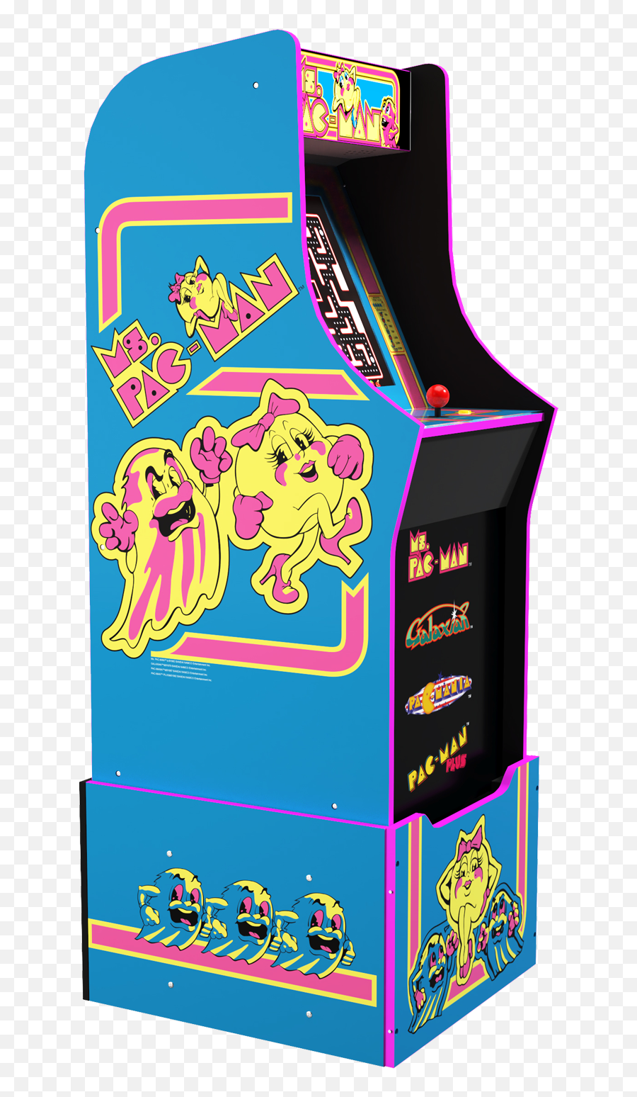 Pac - Man 40th Anniversary Edition Arcade1up Ms Pac Man Png,Pacman Png