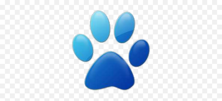 Blue Paw Print - Roblox Puppy Paw Transparent Background Png,Paw Print Logo