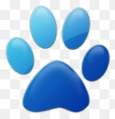 Blue Paw Print - Roblox Puppy Paw Transparent Background png