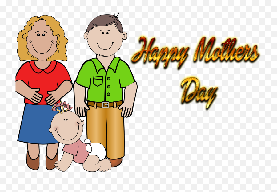Happy Mothers Day Png Background - Clip Art Image Of Father,Happy Mothers Day Transparent Background