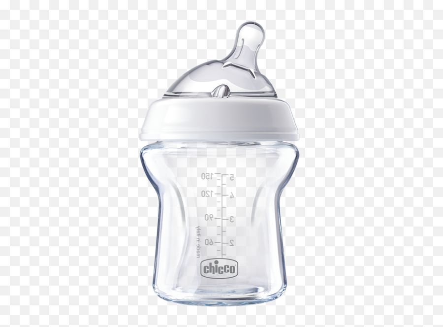 Chicco Natural Feeding Glass Bottle - Baby Bottle Png,Milk Bottle Png