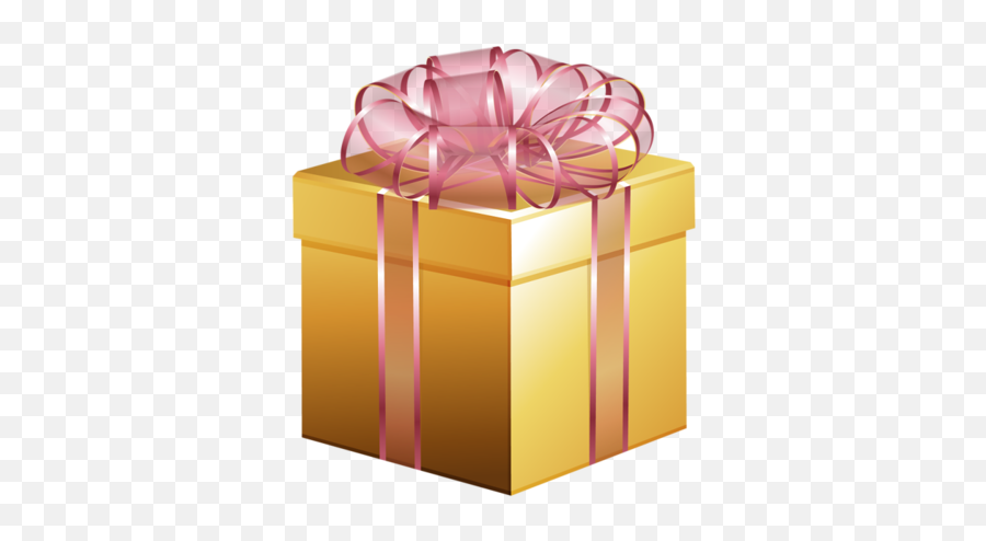 Gold Gift Box Png - Gold Transparent Background Gift Box,Golden Ribbon Png