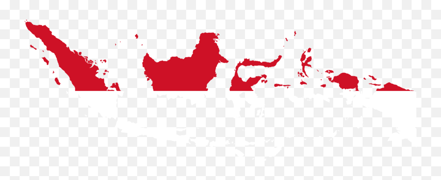 Indonesia Map Flag Clipart - Indonesia Map Clipart Png,Indonesia Flag Png