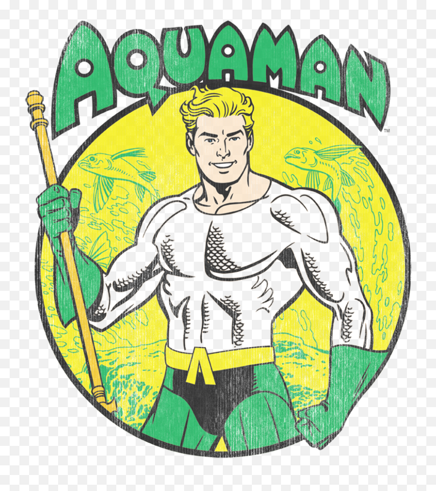Download Hd Dc Comics Aquaman Youth T Shirt - Dc Aqua Man Aquaman Retro Png,Aquaman Logo Png