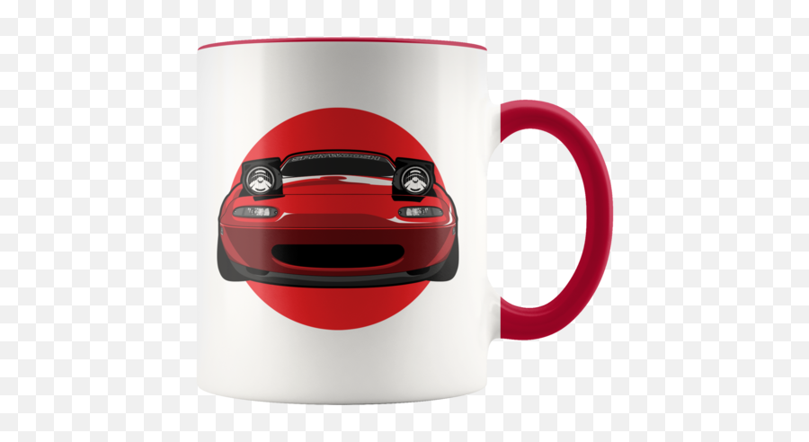 Miata Mug - Red Accent Miata Mug Png,Miata Png