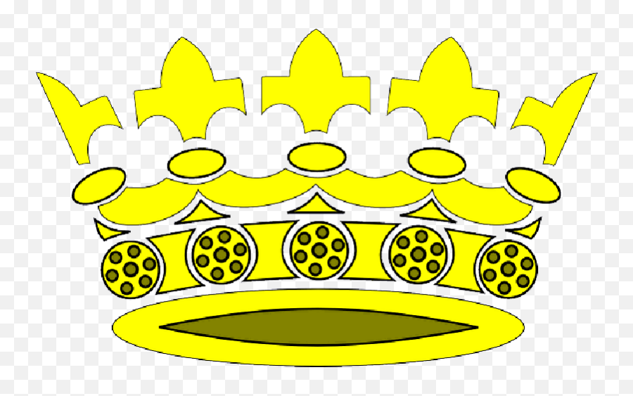 Download King Queen Cartoon Round Free Gold Crown - Cartoon Queen And King Png,Cartoon Crown Png