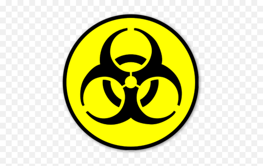 Biohazard Symbol Nuke Sticker - Sticker Mania Símbolo De Risco Biológico Png,Nuke Transparent
